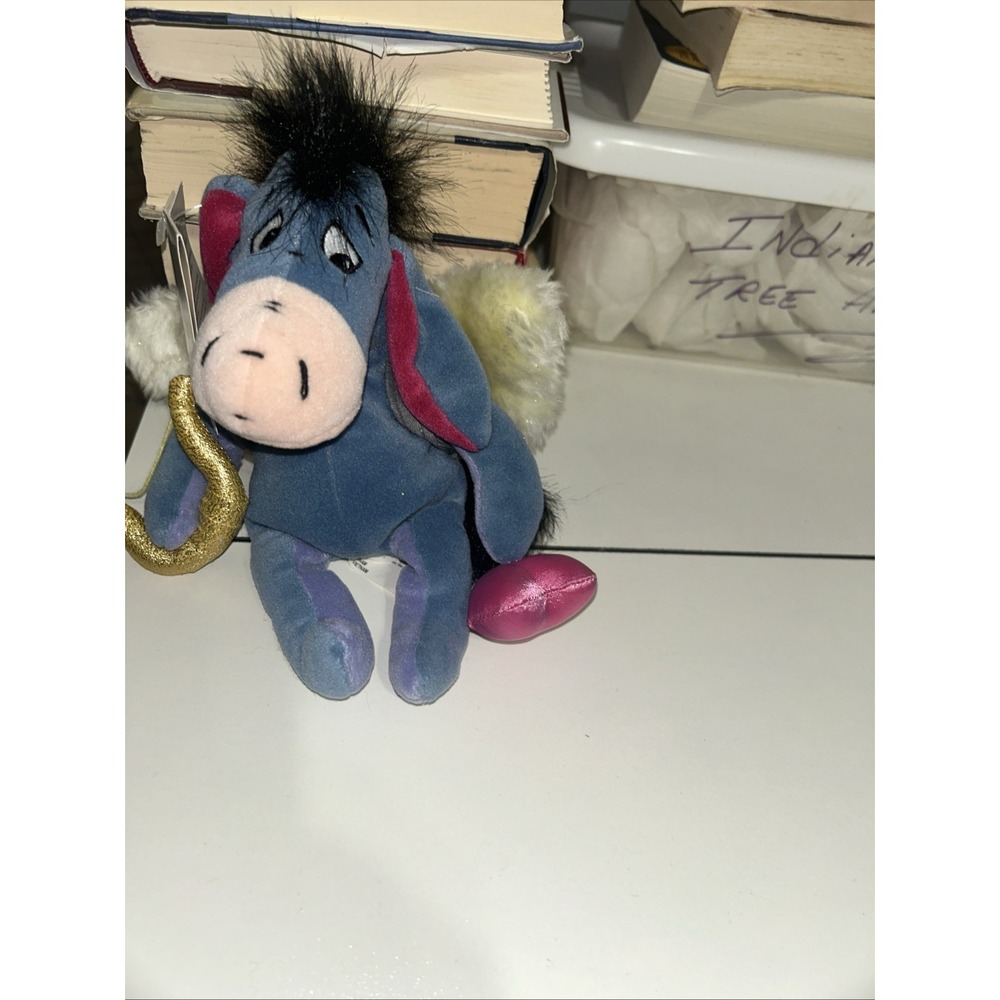 PRE-LOVED MINI BEAN BAG CUPID EEYORE 9" MADE EXCLUSIVELY FOR WALT DISNEY COMPANY